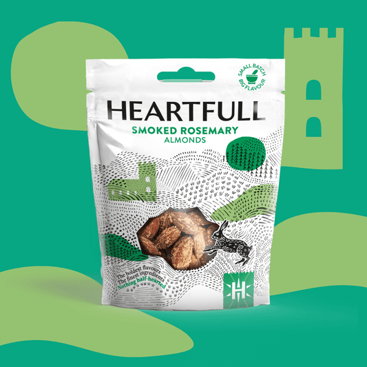 Heartfull - Smoked Rosemary Almonds 12 x 40g - Chefs For Foodies
