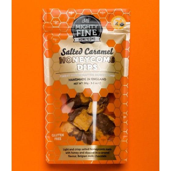 Mighty Fine - Salted Caramel Honeycomb Dips 90g-2