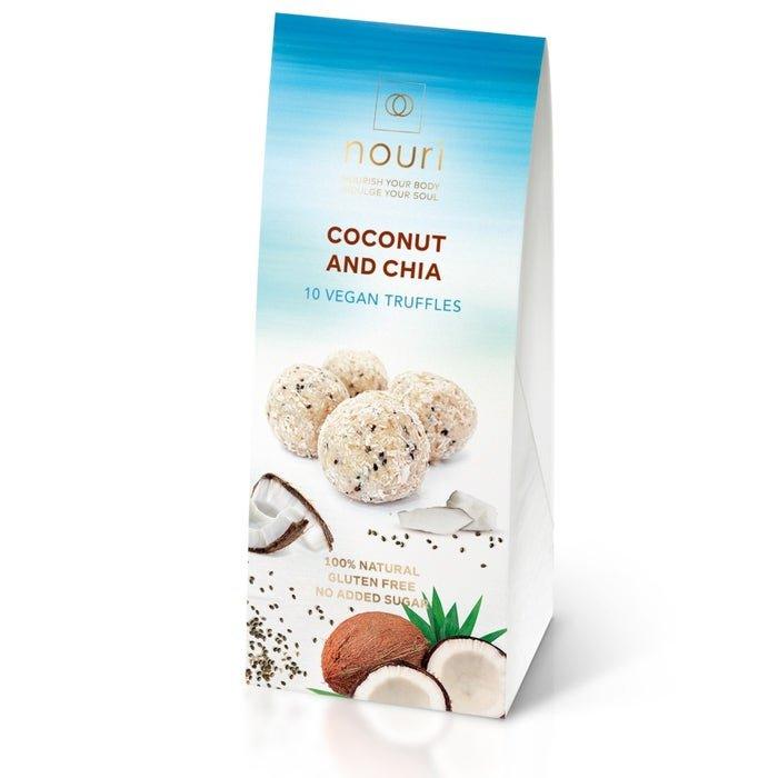 Nouri - Coconut & Chia Vegan Truffles 100g - Chefs For Foodies