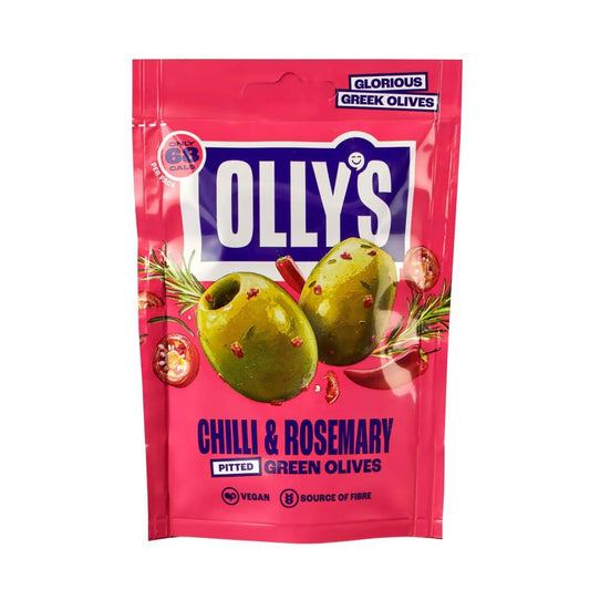 Olly's - Chilli & Rosemary Olives Snack Pack 50g-1