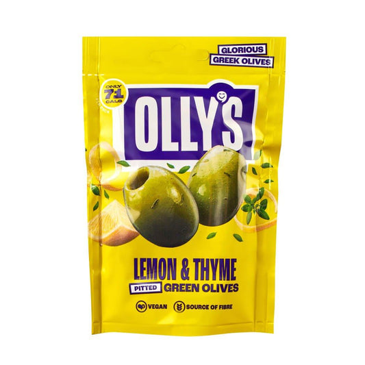 Olly's - Lemon & Thyme Olives Snack Pack 50g-1