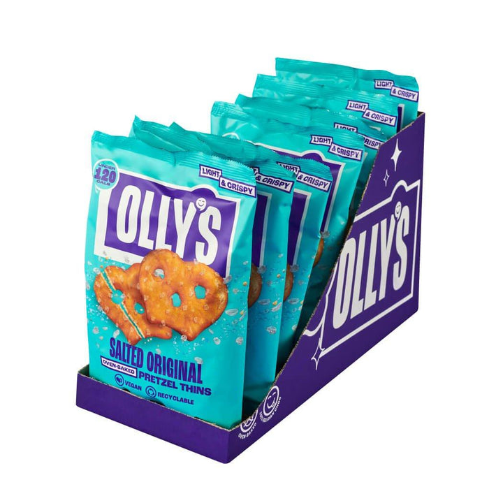 Olly's - Original Salted Pretzel Thins 7 x 140g - Chefs For Foodies