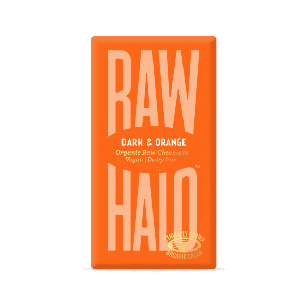Raw Halo - Dark & Orange Organic Raw Chocolate 35g-1
