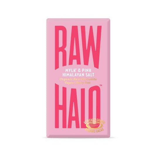 Raw Halo - Mylk & Pink Himalayan Salt Organic Raw Chocolate 35g - Chefs For Foodies