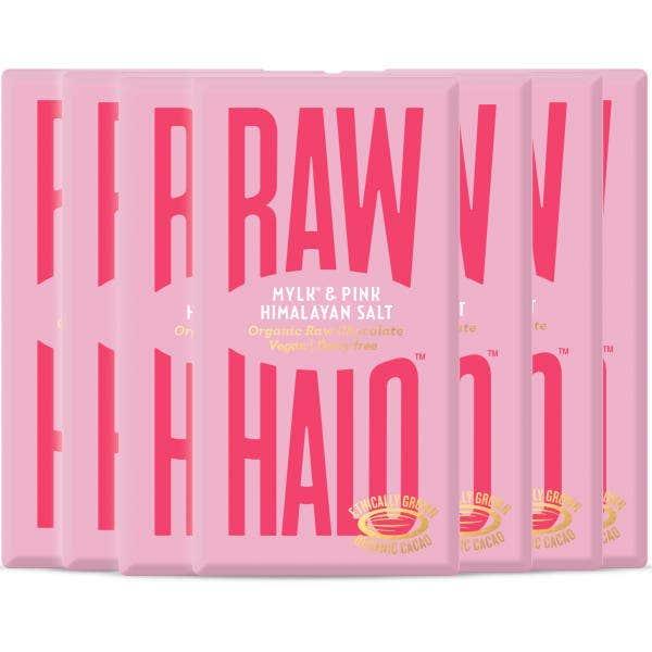 Raw Halo - Mylk & Pink Himalayan Salt Organic Raw Chocolate 35g - Chefs For Foodies