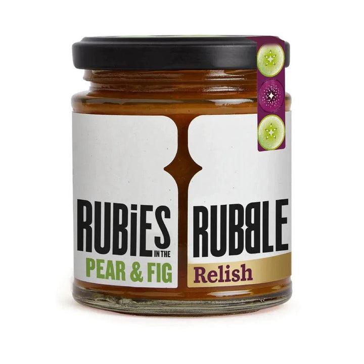 Rubies in the Rubble - Pear & Fig Relish 210g - Chefs For Foodies