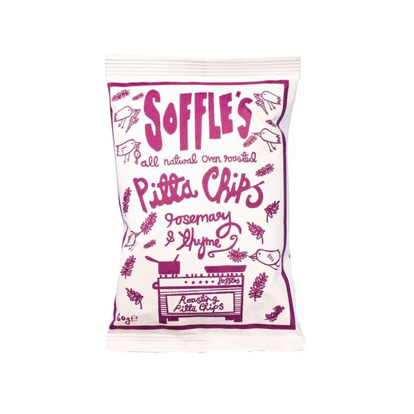 Soffle's - Rosemary and Thyme Pitta Chips 60g-1