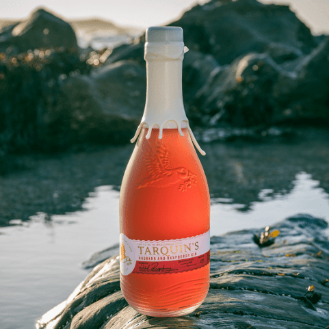 Tarquin's Rhubarb & Raspberry Gin 38% ABV 70cl - Southwestern Distillery - Chefs For Foodies