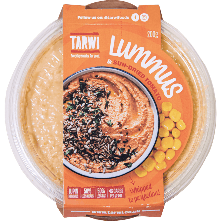 Tarwi - Lummus & Sun-dried Tomato Lupin Bean Hummus 6 x 200g-1