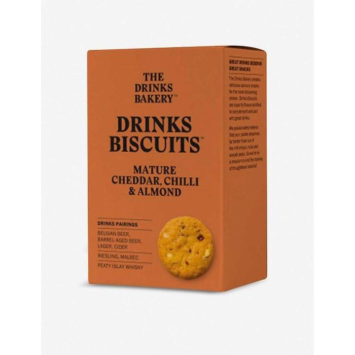 The Drinks Bakery - Mature Cheddar, Chilli & Almond Biscuits 110g-2