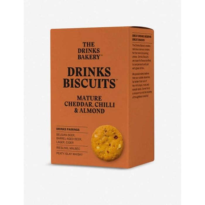 The Drinks Bakery - Mature Cheddar, Chilli & Almond Biscuits 110g-1