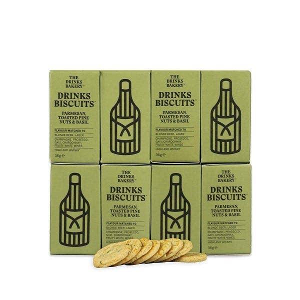 The Drinks Bakery - Parmesan, Toasted Pine Nuts & Basil Biscuits 36g-6
