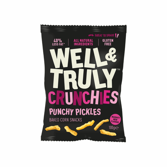 Well&Truly - Punchy Pickled Crunchies Baked Corn Snacks Bag 100g - Chefs For Foodies