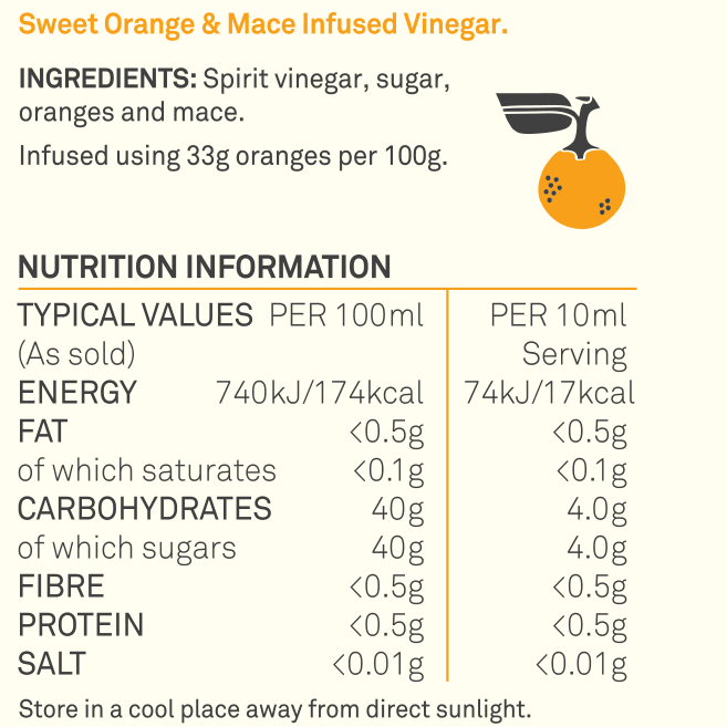 Orange & Mace Gourmet Vinegar - Chefs For Foodies