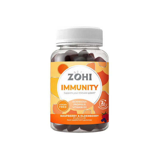 Zohi - Immunity Raspberry and Elderberry Food Supplement Gummies 180g - Chefs For Foodies